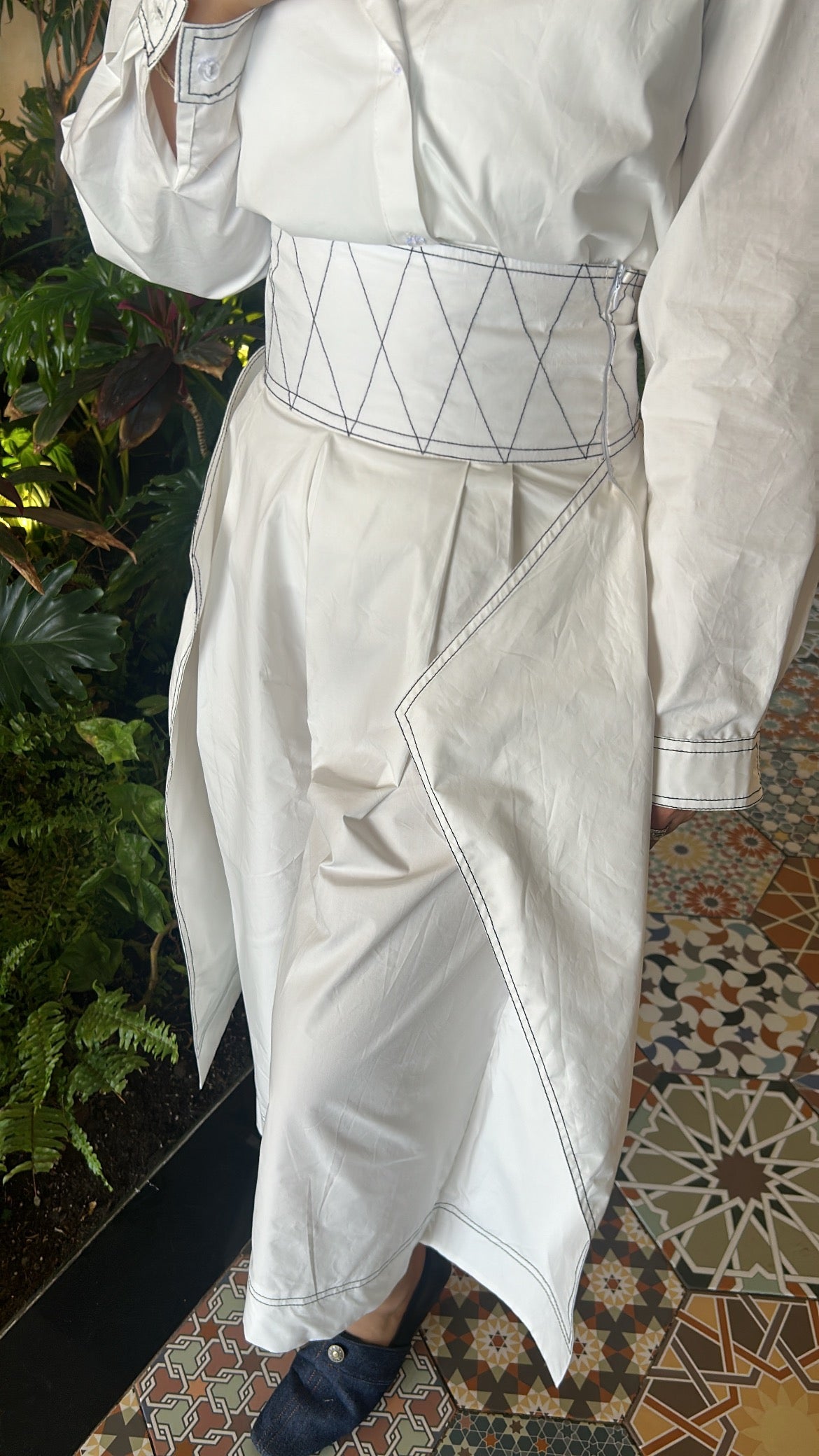 Off-white set ( shirt and pants)