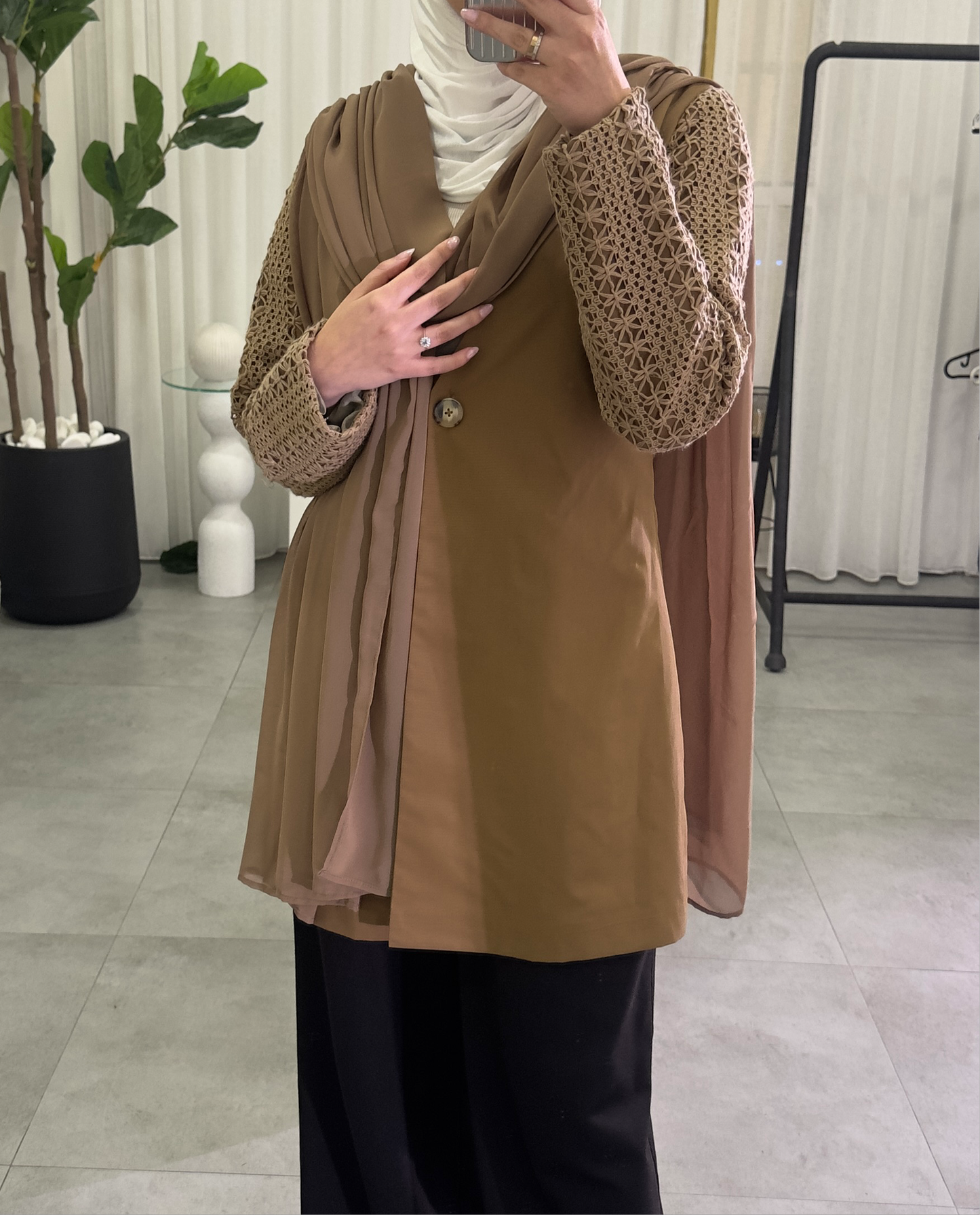 beige blazer
