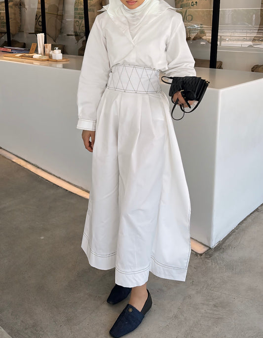 Off-white set ( shirt and pants)