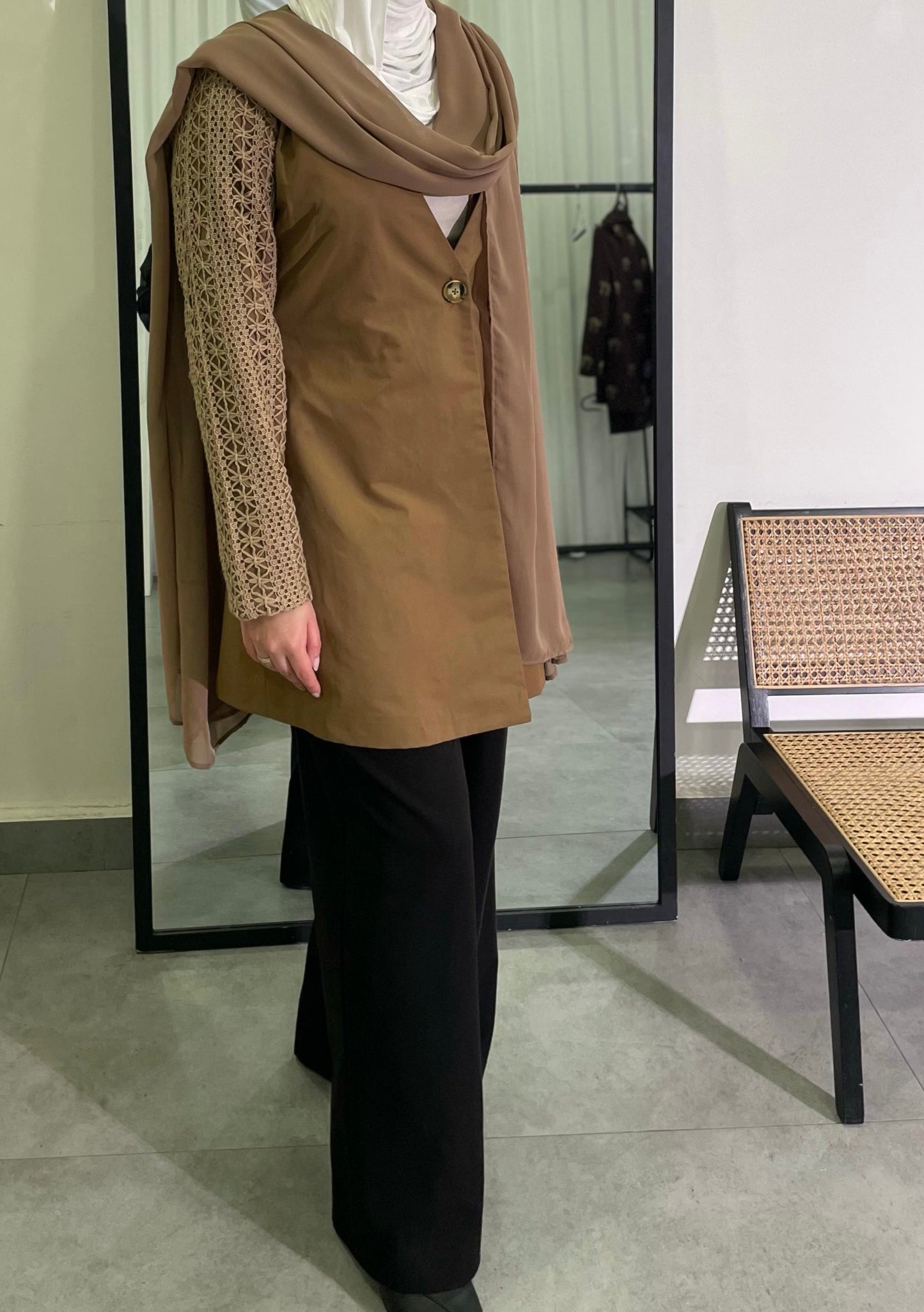 beige blazer